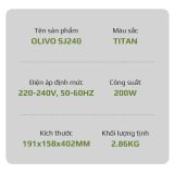 Máy Ép Chậm OLIVO SJ240 Giải Pháp Hoàn Hảo Cho Việc Ép Kết Hợp Trái Cây, Rau Củ