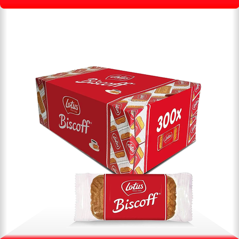 Bánh Quy Lotus Biscoff thơm giòn hương vị quế nhập khẩu Đức hộp 300 chiếc