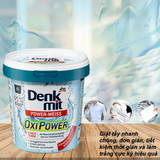 Bột tẩy vết bẩn quần áo trắng Denkmit Oxi Power - Hộp 750gr (6)