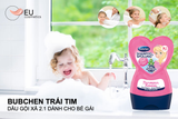 Dầu gội xả Bubchen trái tim 2 trong 1 dành cho bé gái - Chai 230ml (8)