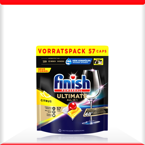 Viên rửa bát cao cấp Finish Ultimate All in 1 hương Chanh - Túi 57 viên (6)