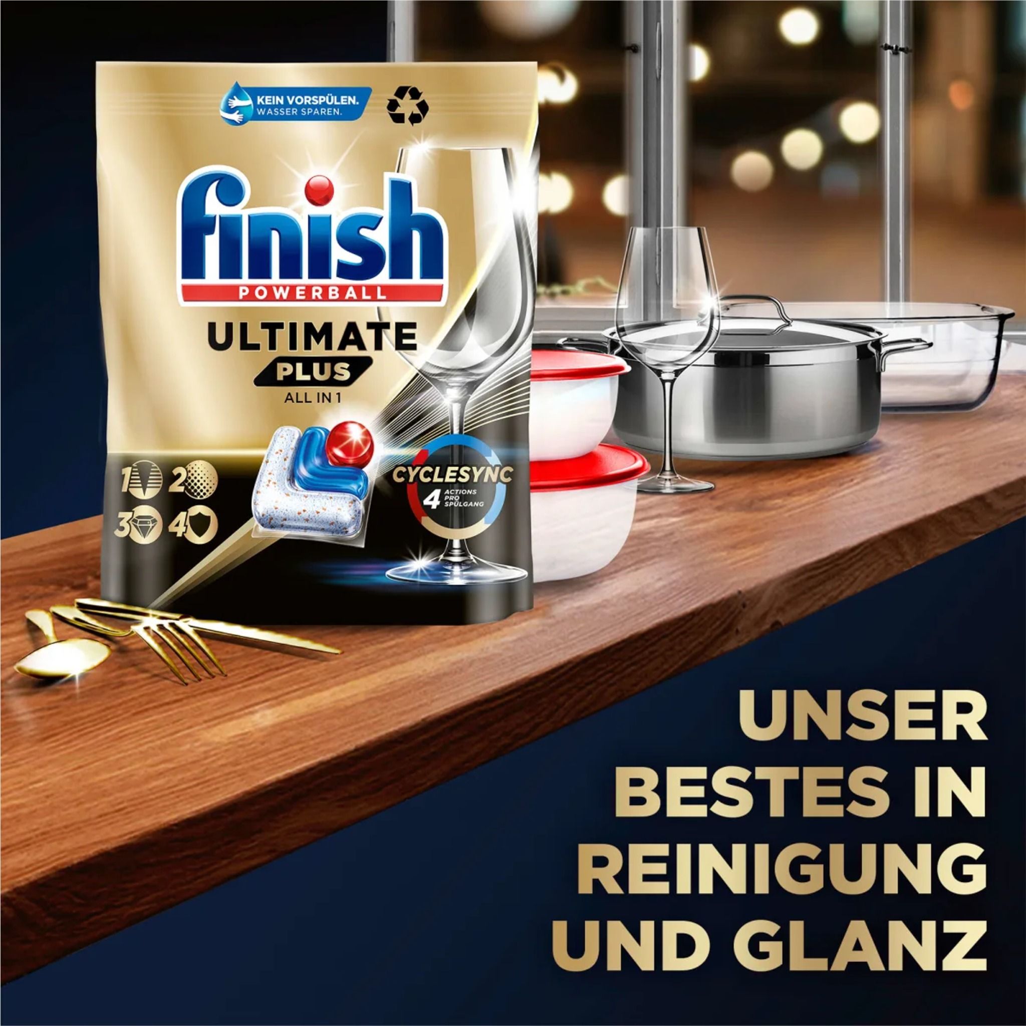Viên rửa bát siêu cao cấp Finish Ultimate Plus All in 1 - Túi 70 viên ...