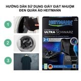 Giấy giặt nhuộm đen quần áo Heitmann - Hộp 10 tờ (9)