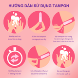 Băng vệ sinh Facelle Tampons Normal 3 giọt 64 siêu thấm thoải mái vận động (12)