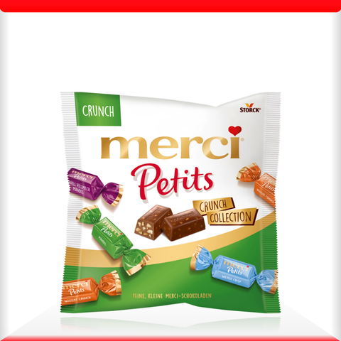 Kẹo socola hảo hạng Merci Petits Crunch Collection - gói 125g (12)