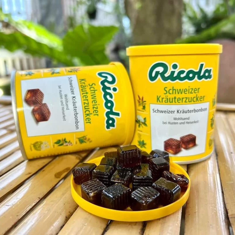 Kẹo ngậm ho thảo mộc Ricola Đức 100 viên - Hộp 250gr – Gia Dụng Châu Âu