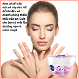 Kem dưỡng ẩm chăm sóc bảo vệ da Nivea Care bản Đức - Hũ 200ml (24)