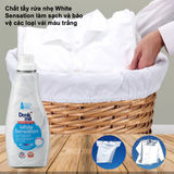 Nước giặt tẩy vết bẩn quần áo trắng quần áo màu nhập khẩu Đức - Chai 1l (8)