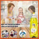 Nước rửa chén bát Denkmit hương Chanh - Chai 1 lít (12)