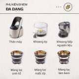 Máy Ép Chậm OLIVO SJ189 Cao Cấp Ép Trái Cây Rau Củ Quả Làm Kem Bảo hành 10 Năm