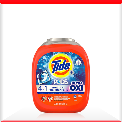 Viên giặt xả quần áo cao cấp Tide Pods Ultra Oxi nhập khẩu Mỹ - Can 104 viên (3)