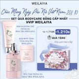  Set hộp quà Hoa 3 sản phẩm chăm sóc body hoa trà 