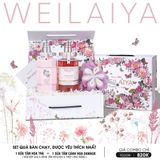  Set hộp quà Hoa 2 mix (sữa tắm Damask + sữa tắm hoa trà) 