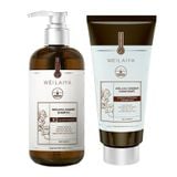  Bộ dầu gội gừng hỗ trợ mọc tóc và giảm lão hóa da đầu Weilaiya Luxury 420mlx200ml 