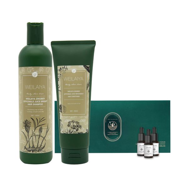  Combo giảm rụng tóc và kích thích mọc tóc Weilaiya (dành cho da đầu thường đến khô) 