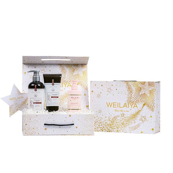  Set hộp quà Sao 1 cặp gừng thảo mộc + 1 Kem body tone up hoa hồng 