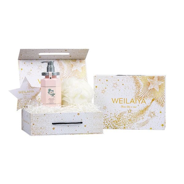  Set hộp quà Sao 1 sữa tắm hoa trà + Bông tắm 