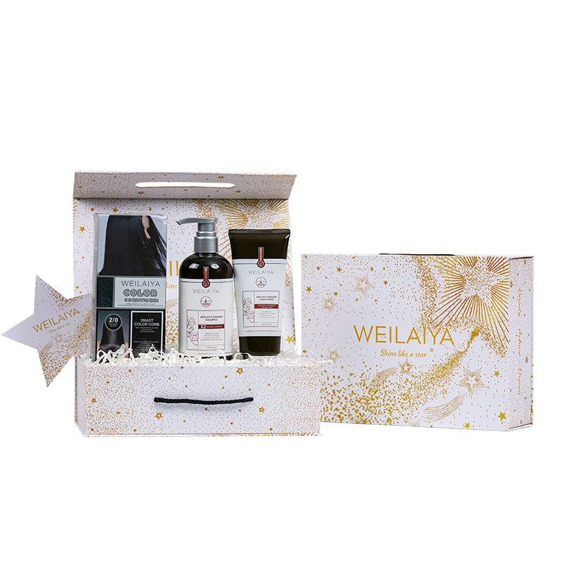  Set hộp quà Sao 1 cặp gừng thảo mộc + 1 Phủ màu dưỡng tóc 