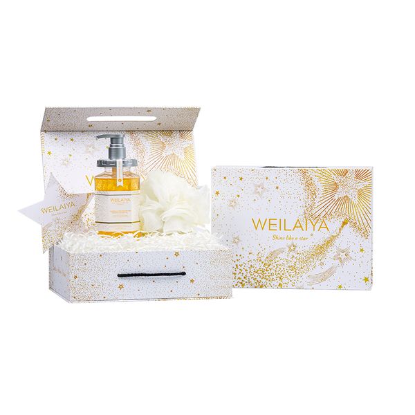  Set hộp quà Sao 1 sữa tắm hoa cúc + Bông tắm 