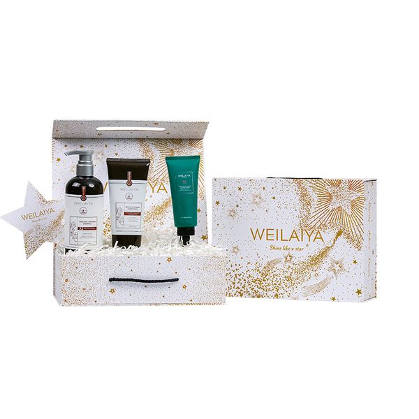  Set hộp quà Sao 1 cặp gừng thảo mộc + 1 Tẩy tế bào chết da đầu 