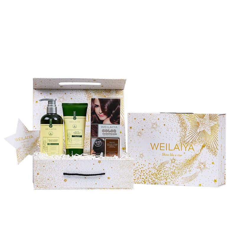  Set hộp quà Sao 1 cặp gừng detox + 1 Phủ màu dưỡng tóc 