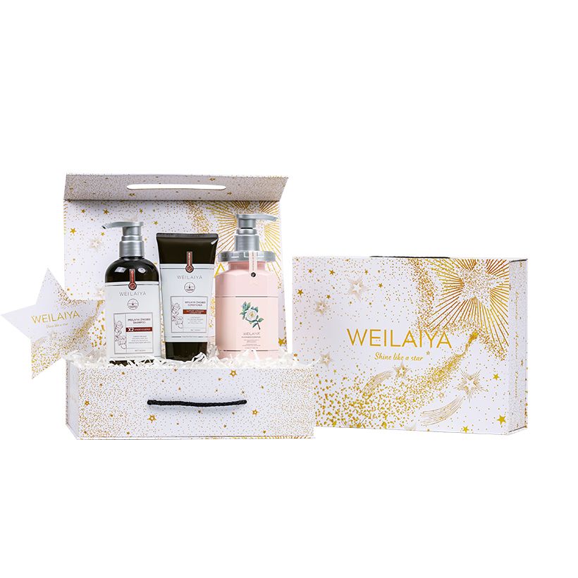  Set hộp quà Sao 1 cặp gừng thảo mộc + 1 Sữa tắm trắng da 