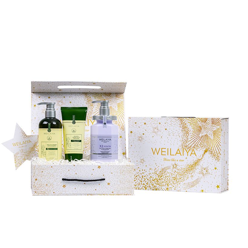  Set hộp quà Sao 1 cặp gừng detox + 1 Dầu hấp X2 Keratin 