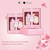  Hộp quà PINK ROSE 1 sữa tắm hoa trà Camellia + Bông tắm 