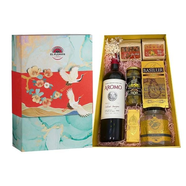 Hộp Hamper Vân Cẩm Thạch 2024 07