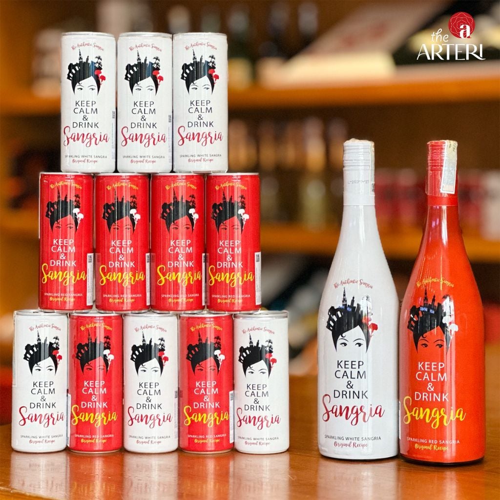 Rượu Vang Sủi Sparkling Sangria White Lon 250ml Vang Tây Ban Nha Bodegas Verdúguez