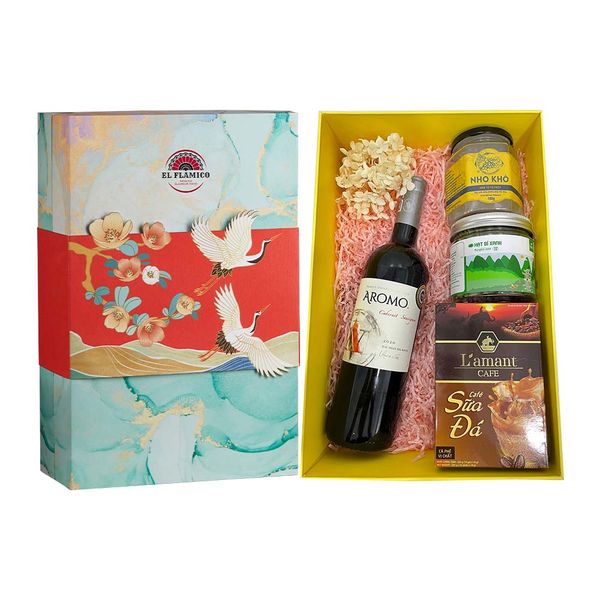 Hộp Hamper Vân Cẩm Thạch 2025 01