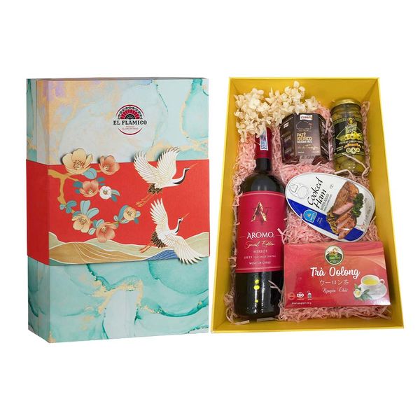 Hộp Hamper Vân Cẩm Thạch 2024 04