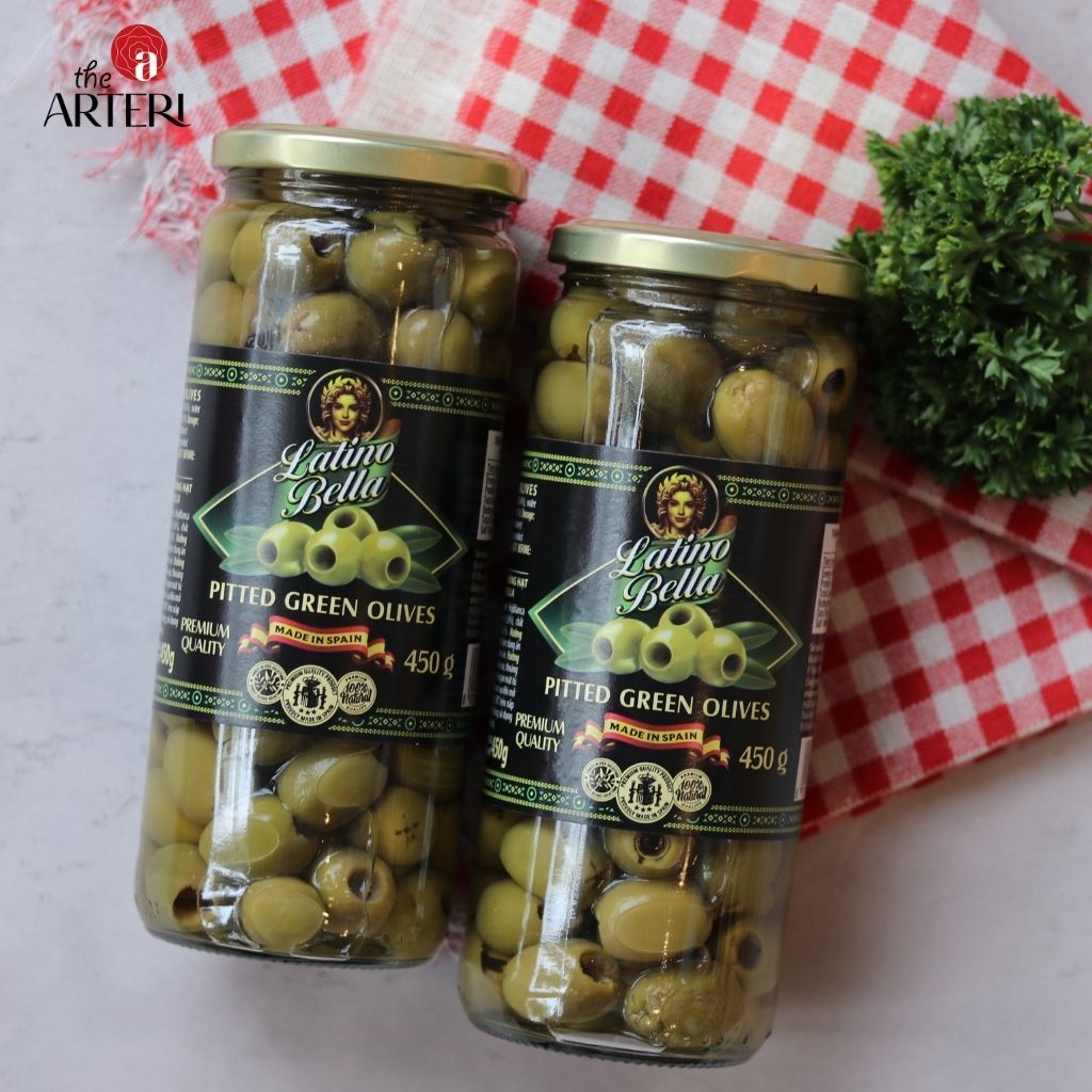 Trái Oliu Xanh Không Hạt Latino Bella 450g