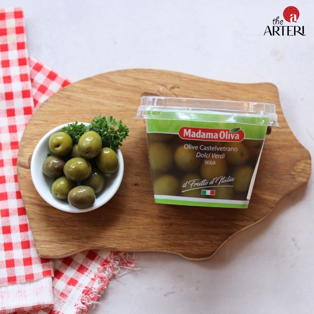 Trái Oliu Xanh Castelvetrano Ngâm Muối Madama Oliva 250g
