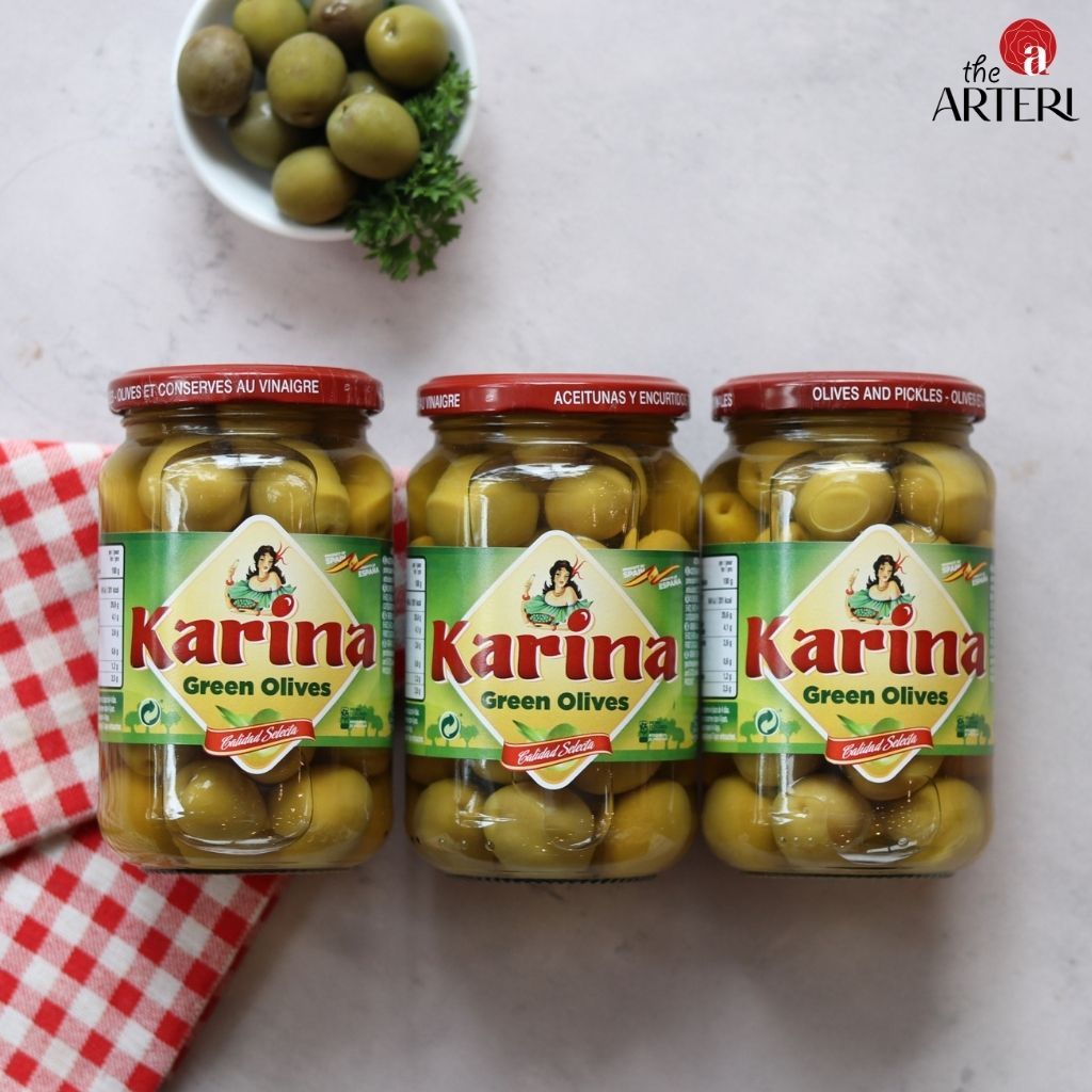 Trái Oliu Xanh Nguyên Hạt Karina 360g