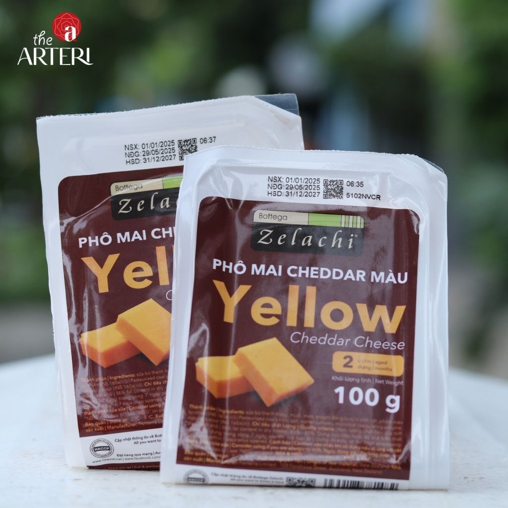 Phô Mai Cheddar Màu Bottega Zelachi 100g