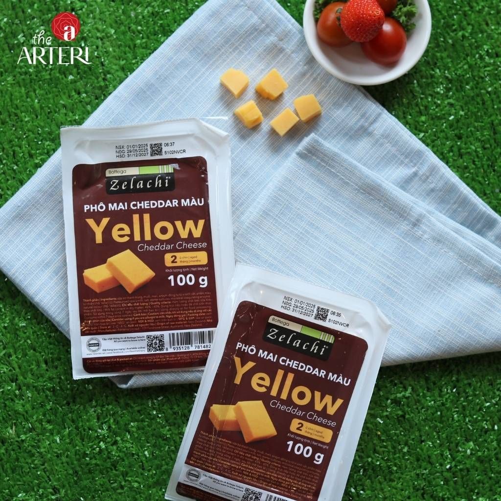 Phô Mai Cheddar Màu Bottega Zelachi 100g