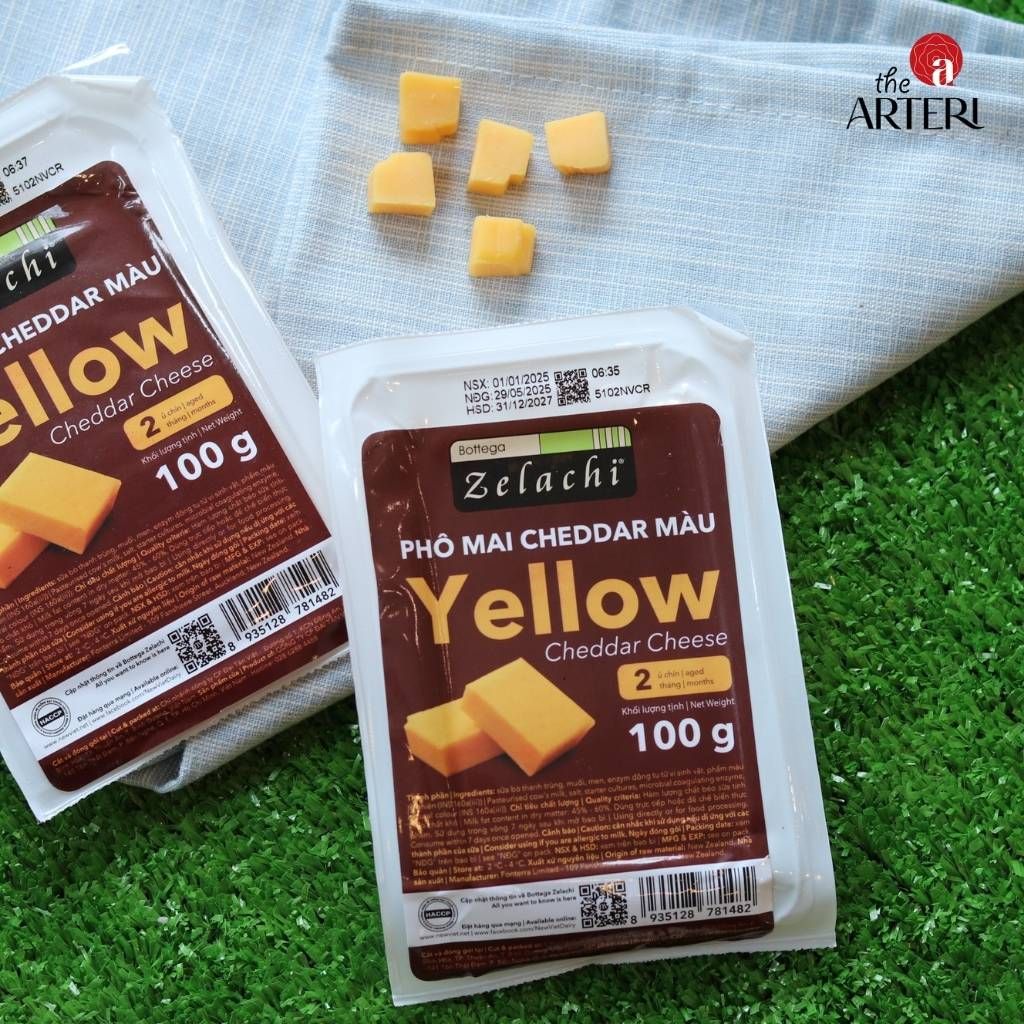 Phô Mai Cheddar Màu Bottega Zelachi 100g