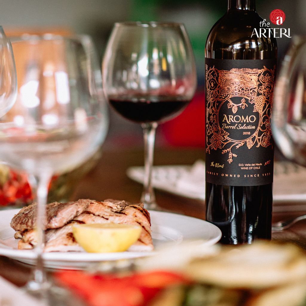 Rượu Vang Đỏ Aromo Barrel Selection The Blend 750ml Vang Chile Viña Aromo