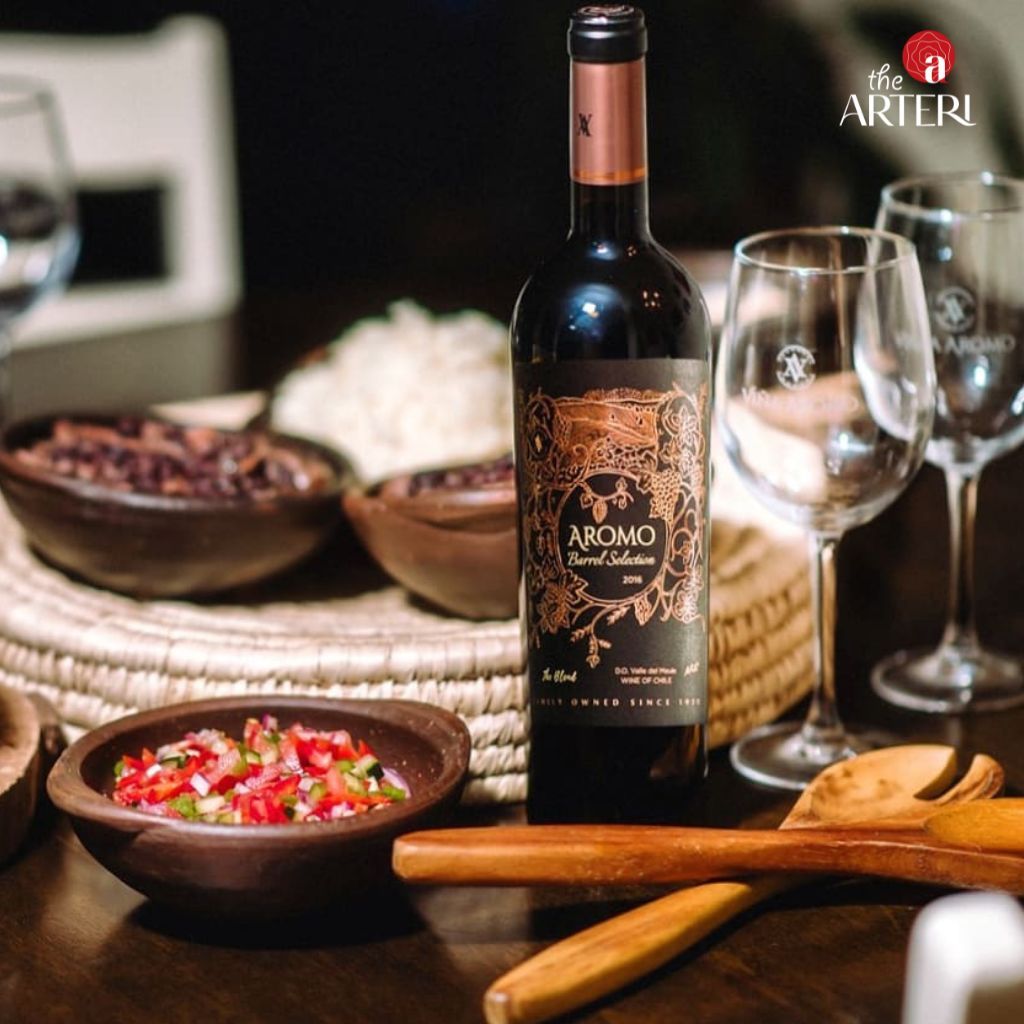 Rượu Vang Đỏ Aromo Barrel Selection The Blend 750ml Vang Chile Viña Aromo