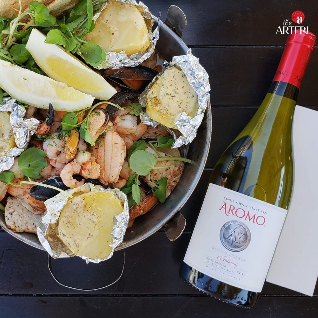 Rượu Vang Trắng Aromo Reserva Privada Chardonnay 750ml Vang Chile Viña Aromo