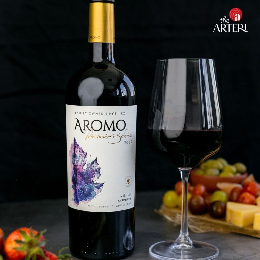 Rượu Vang Đỏ Aromo Winemaker's Selection Marselan & Carmenere 750ml Vang Chile Viña Aromo