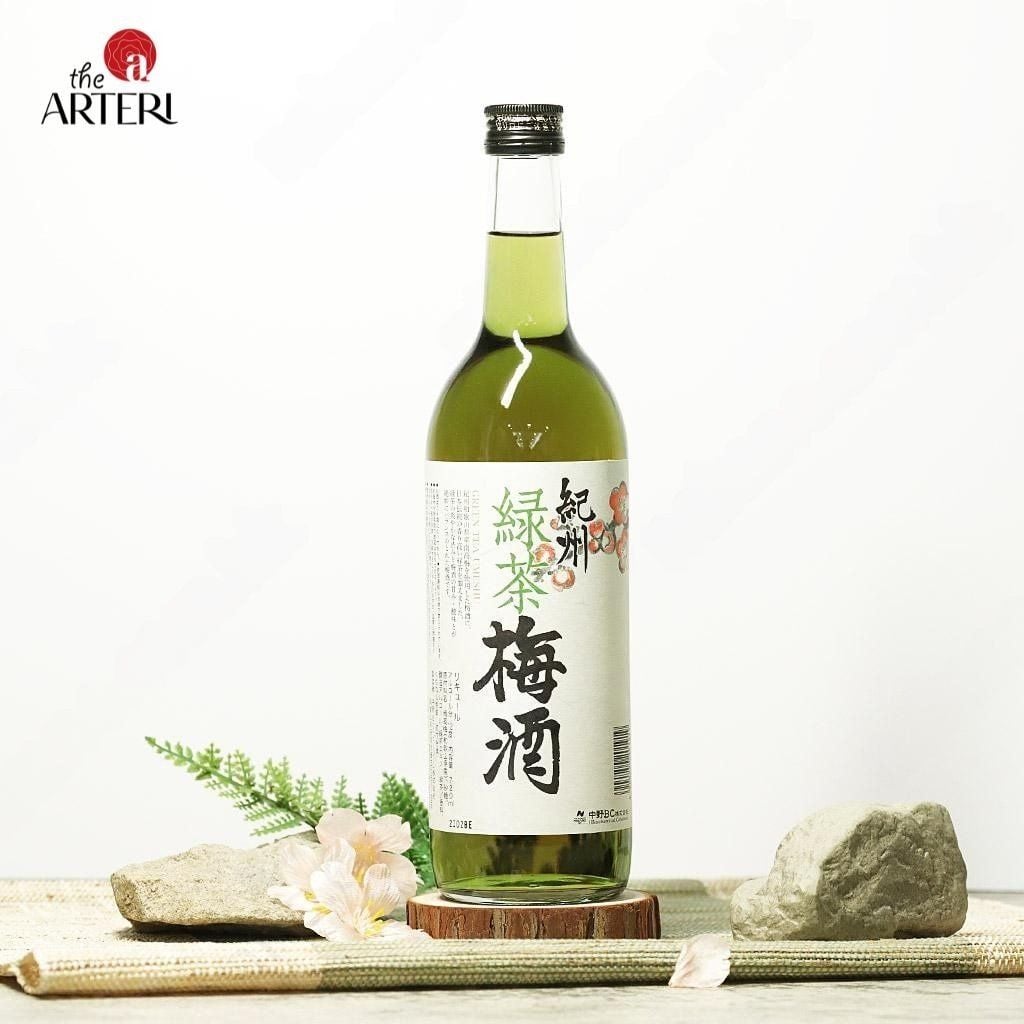 Rượu Mơ Nhật Bản Nakano Umeshu Green Tea Vị Trà Xanh 720ml 12%