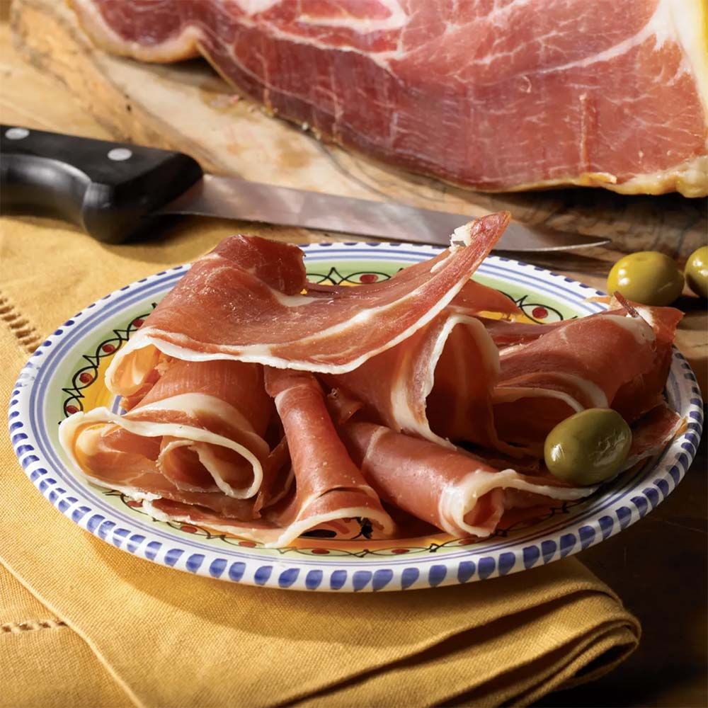 Đùi Sau Heo Trắng Muối Serrano Gran Reserva 16 Tháng Không Xương Nguyên Khối Montesano