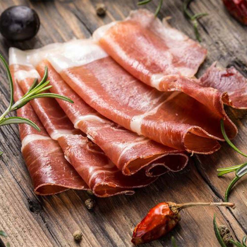 Đùi Sau Heo Trắng Muối Serrano Gran Reserva 16 Tháng Không Xương Nguyên Khối Montesano