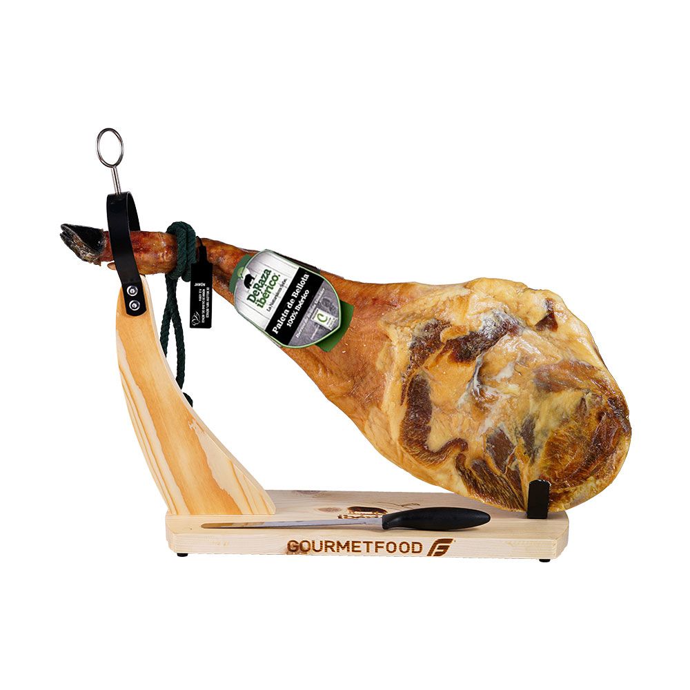 Đùi Trước Heo Muối Iberico Bellota Thuần Chủng 100% 48 Tháng Có Xương DeRaza