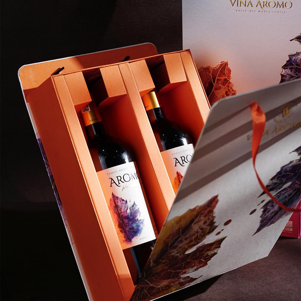 Hộp Quà Rượu Vang 2 Chai Aromo Winemaker's Selection Viña Aromo