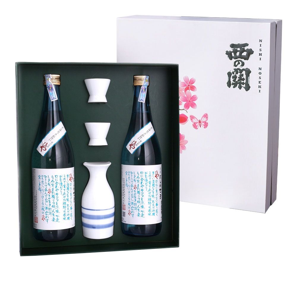Hộp Quà Rượu Sake Nishino Seki Hiya 720ml - Đào Hoa Niên