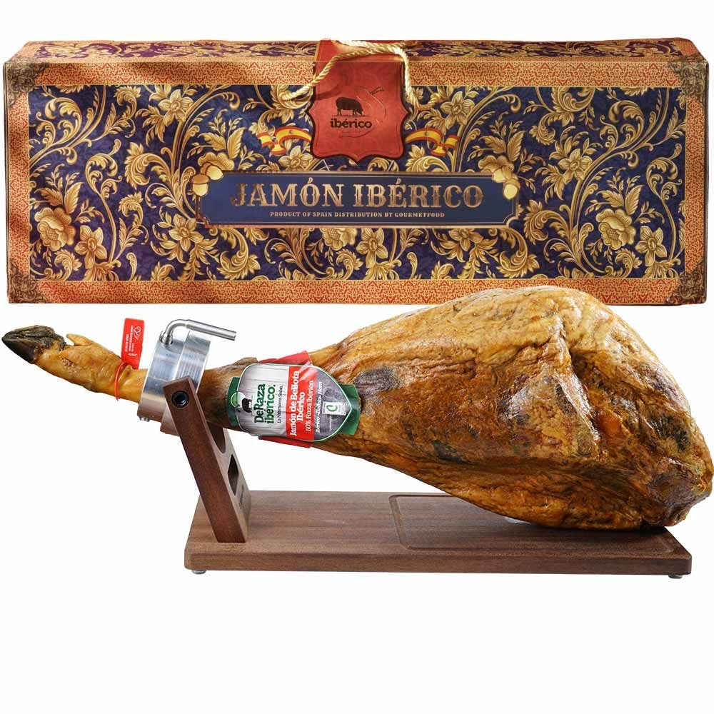 Hộp Quà Đùi Sau Heo Muối Iberico Bellota 36 Tháng Có Xương