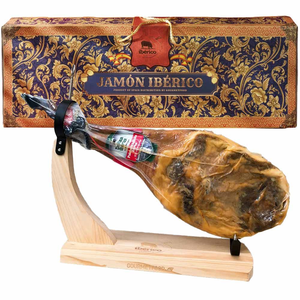 Hộp Quà Đùi Trước Heo Muối Iberico Bellota 36 Tháng Có Xương